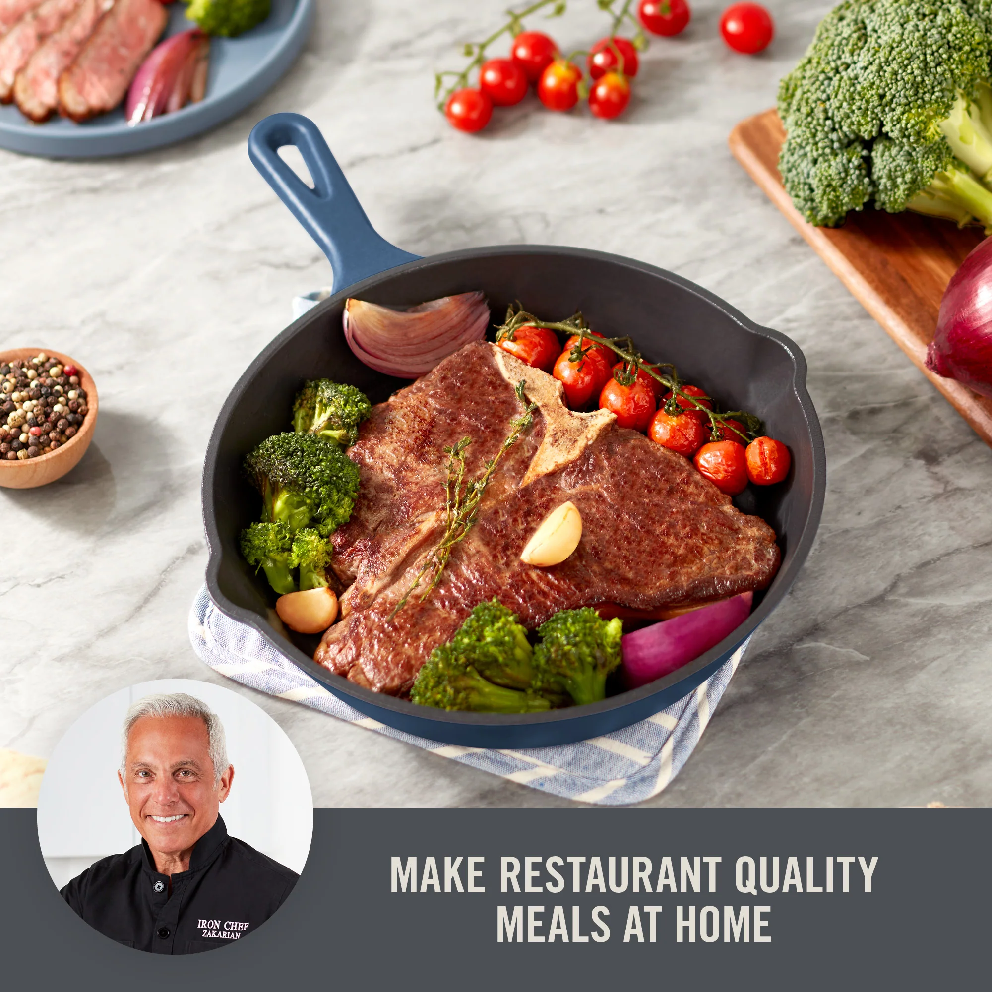 9.5" Nonstick Cast Iron Skillet - Image 6