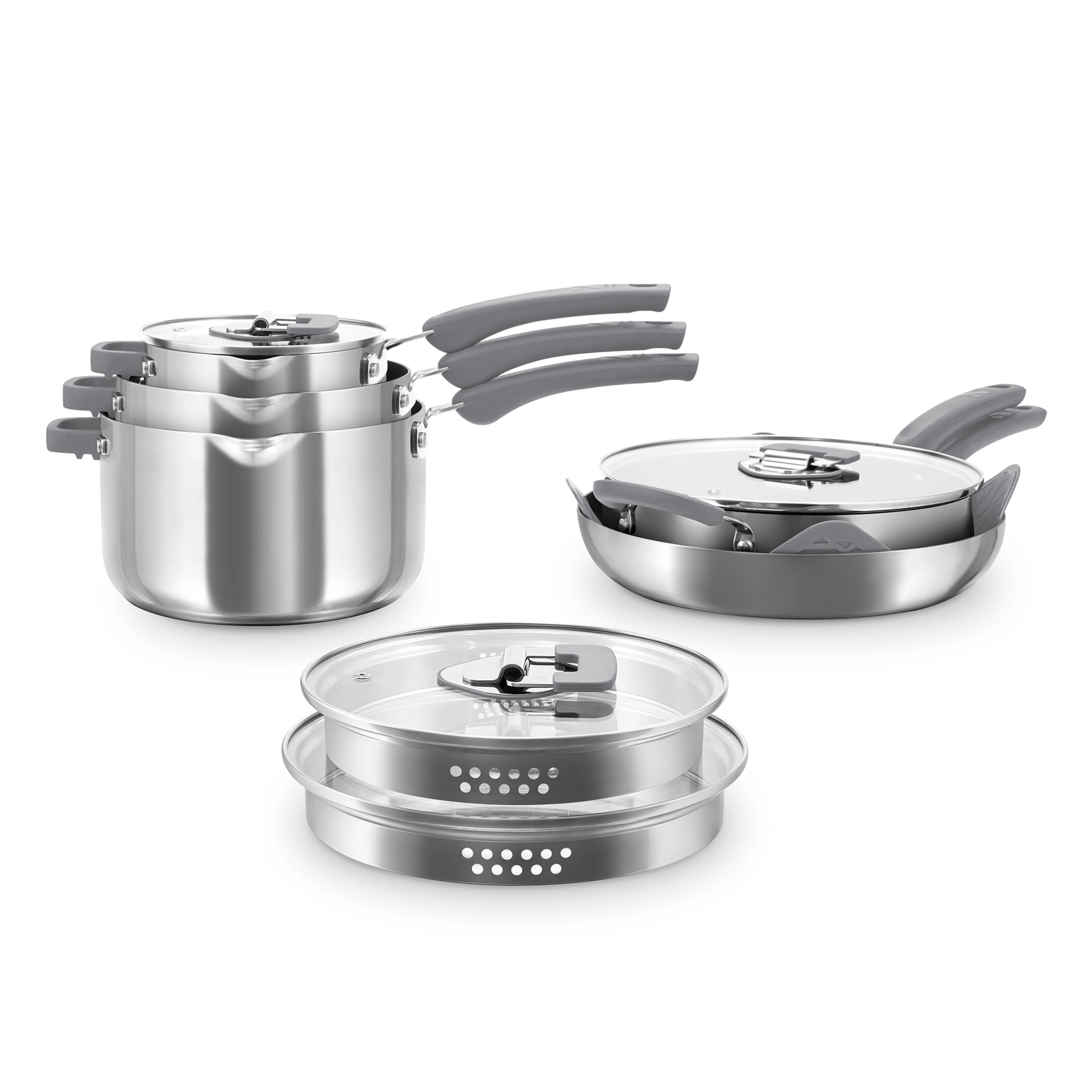Zakarian by Dash Trupro 10PC Stainless Steel Cookware Set - Image 17