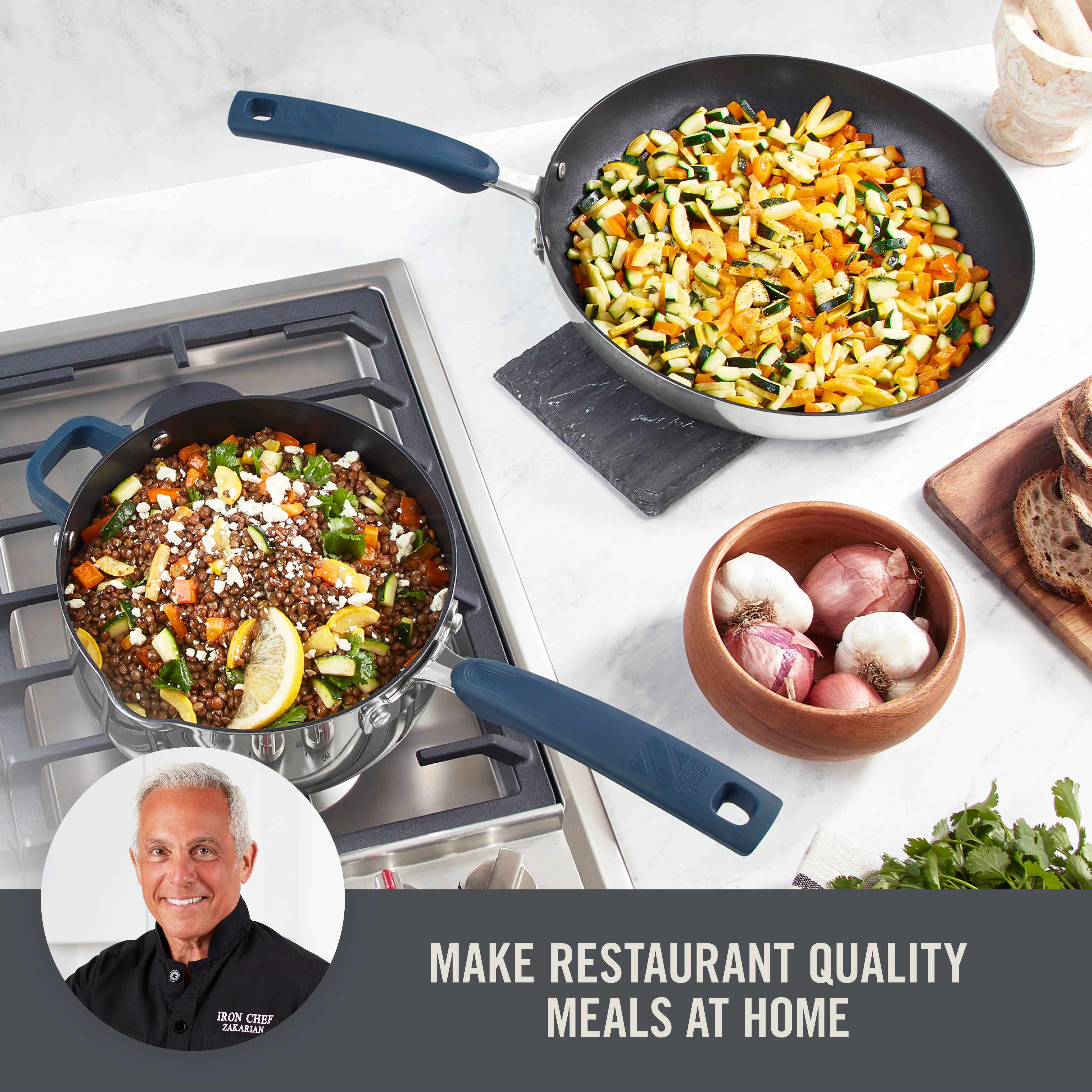 Zakarian by Dash Trupro 10PC Stainless Steel Cookware Set - Image 2